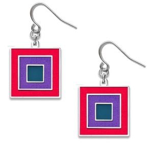 Brand New in Box Bauhaus Color Theory Earrings